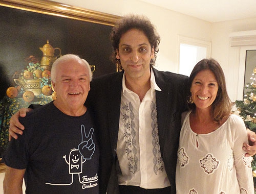 El Mago Chester con Niembro y flia.